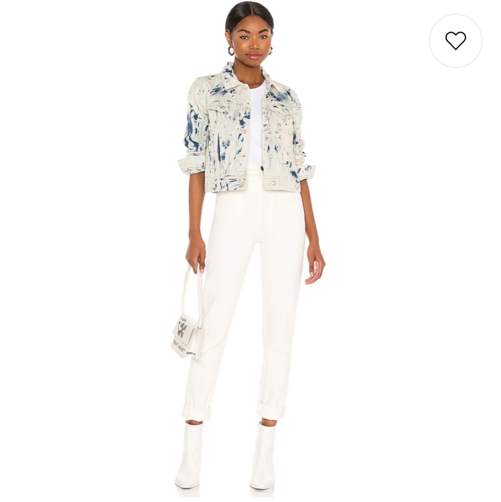 Free People Tie Dye Denim Jean Jacket